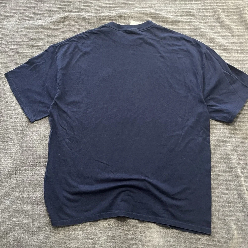 Vintage Adidas Sportswear Athletic Logo Embroidered T-Shirt Mens Xl Navy Y2K